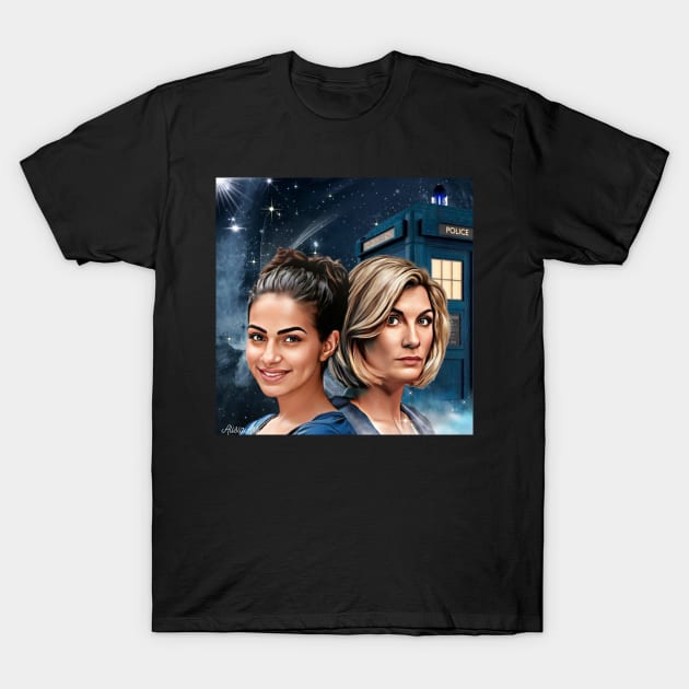 13th doctor thasmin space traveles T-Shirt by AlisiaArt